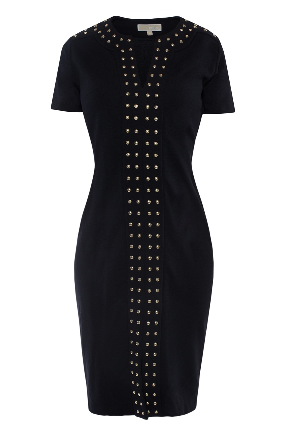 Michael kors black sales dress with gold studs